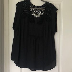 Black lace top